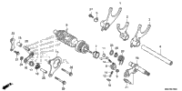Gearshift Drum@Gearshift Fork
