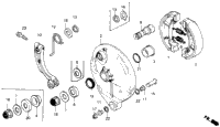 Rear Brake Panel 84-86