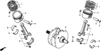 Crankshaft + Piston + Rings