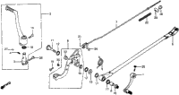 Gearshift Pedal + Kick Starter Arm + Brake Pedal 81