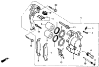 Fr. Brake Caliper 87-89
