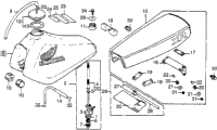Tool Kit + Fuel Tank + Seat 83-84