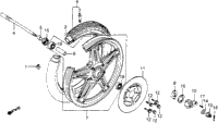 Cm400a/Tfront Wheel 79-81