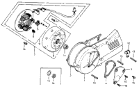Left Crankcase Cover + Alternator