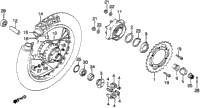 Xl500s Rear Wheel 79-81