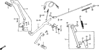 Brake + Gearshift Pedal + Kick Starter Arm 79-80