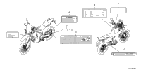 Caution Labels (Crf300lr/Lra)