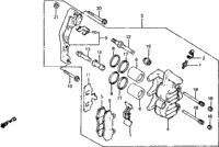 Front Caliper 83-84