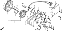 Left Crankcase Cover + Alternator