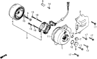 Left Crankcase Cover + Alternator