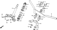 Handlebar + Top Bridge + Steering Stem 79-82