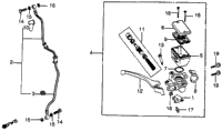 Cb750k Front Brake Master 81-82