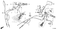 Handle Lever + Switch + Cable