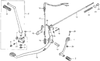 Brake Pedal + Change Pedal + Kick Starter Arm