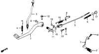 Brake Pedal + Change Pedal