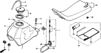 Fuel Tank + Seat 88-93