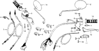 Handle Lever + Switch + Cable