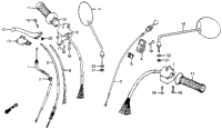 Handle Lever + Switch + Cable