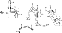 Change Pedal + Brake Pedal + Stand