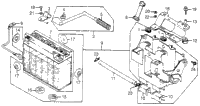 Battery + Kick Starter Arm