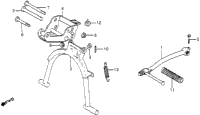 Stand + Kick Starter Arm