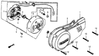 Left Crankcase Cover + Alternator