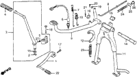 Main Stand + Arm + Gearshift Pedal