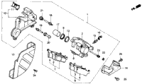 Rear Brake Caliper 87-89