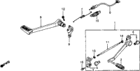 Brake Pedal + Gearshift Pedal
