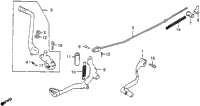 Gearshift Pedal + Brake Pedal + Kick Starter Arm