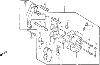 Front Brake Caliper 84-85