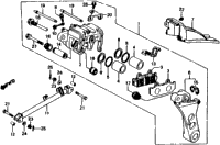 Rear Brake Caliper 81-82