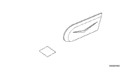 Chrome Billet Countershaft Cover Trim (V Design)