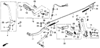 Footpegs + Gearshift Brake Pedals + Stands 82-83