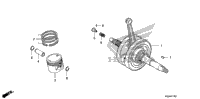 Crankshaft + Piston (Crf100f)