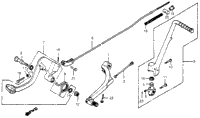 Shift Pedal + Kick Starter Arm + Brake Pedal 81