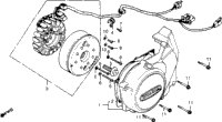 Cm400a Left Crankcase Cover + Alternator 79-81