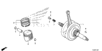 Crankshaft + Piston (Crf80f)