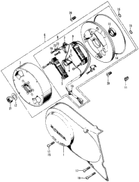 Left Crankcase Cover + Alternator