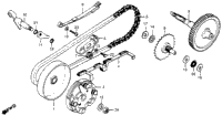 Clutch + Drive Chain + Final Gear 79-80