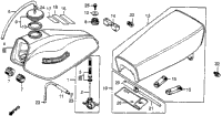 Fuel Tank + Seat 79-80