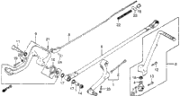 Gearshift Pedal + Brake Pedal + Kick Starter Arm 81