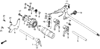 Gearshift Drum + Gearshift Arm
