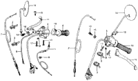 Handle Lever + Switch + Cable