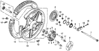Cb40tii Rear Wheel