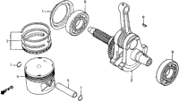 Crankshaft + Piston 83-84