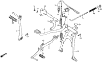Main Stand + Brake Pedal + Gearshift Pedal