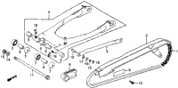 Swingarm + Chain Case 82