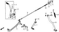 Gearshift Pedal + Kick Starter Arm