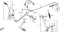 Shift Pedal + Kick Starter Arm